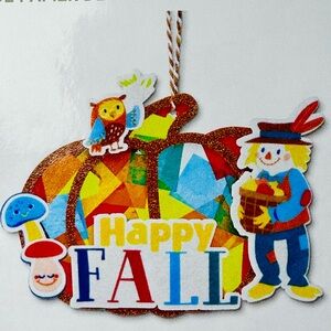 Happy Fall Thanksgiving Halloween Tissue Paper Kids Craft 6+